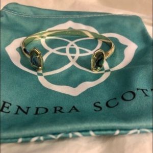 Kendra Scott Abalone Shell Gold Cuff Bracelet